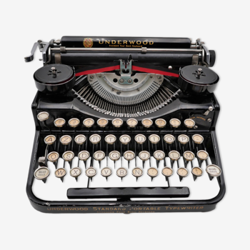 Machine à écrire underwood 4 bank révisée ruban neuf noir 1926