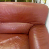 Leather sofa, 2 seats, Roche-Bobois brand