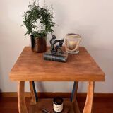 Art Deco Side Table Trolley on Wheels