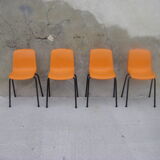 Set of four small children's chairs