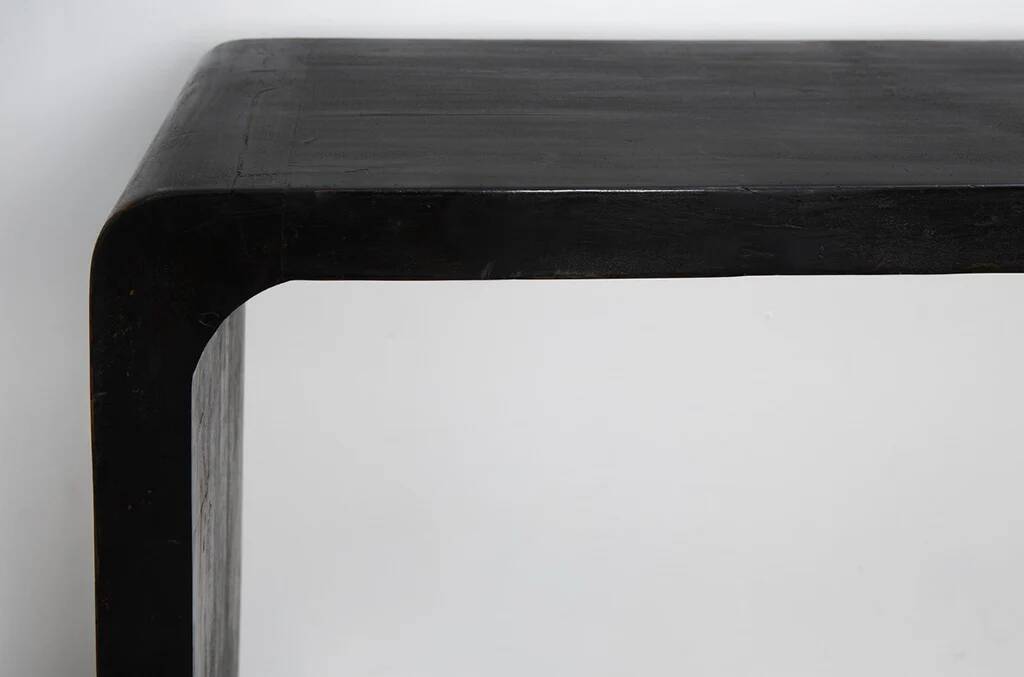 Vintage scroll legged console table