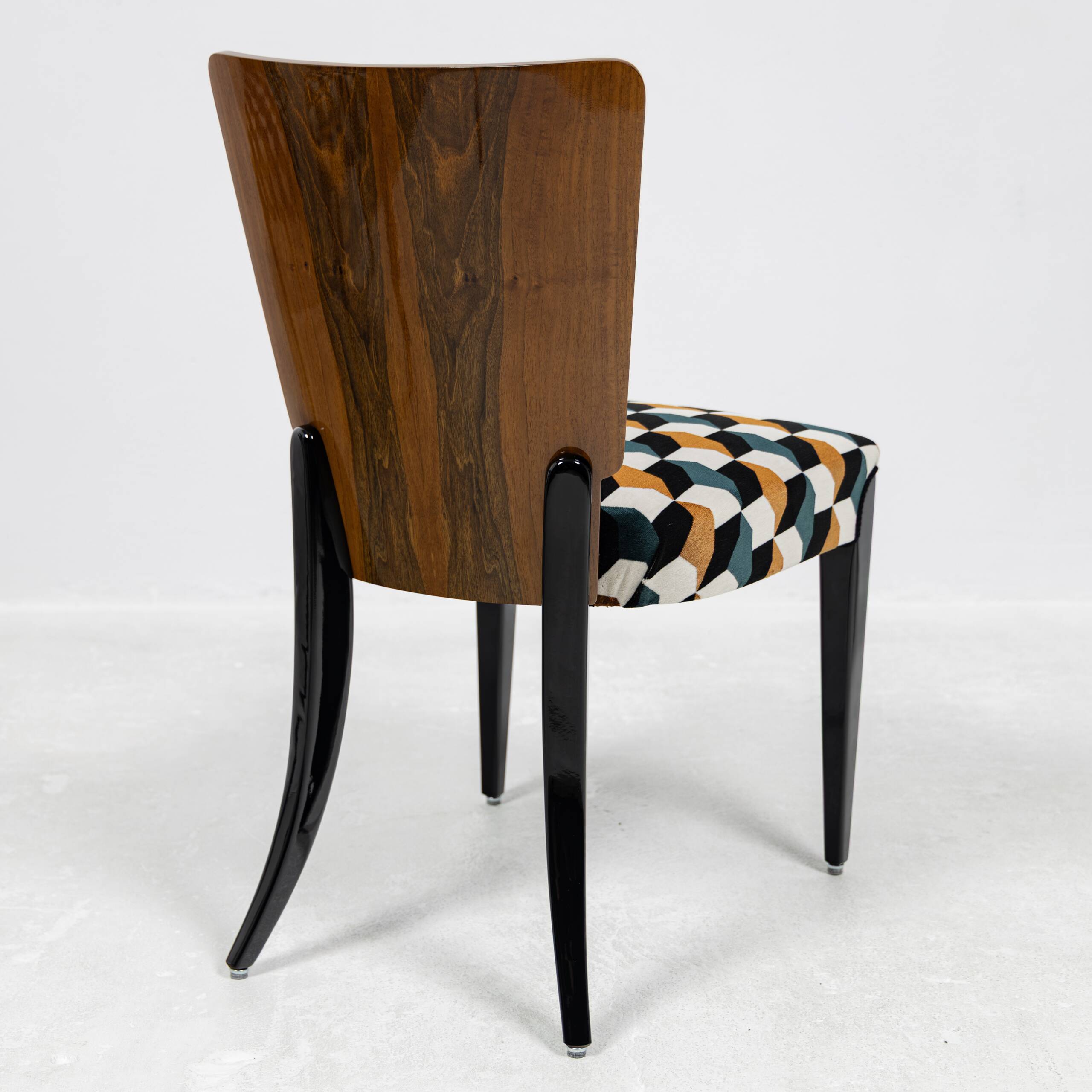 Set of 4 chairs H-214 Jindřich Halabala UP Závody 1950-1959