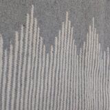 Traditional handmade gray carpet in pure wool 151x204cm