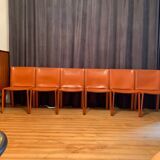 6 chaises Pasqualina par Grassi & Bianchi, Enrico Pellizzoni, Italie, années 1980.