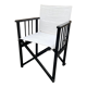 Fauteuil de Régisseur pliable en bois peint en noir