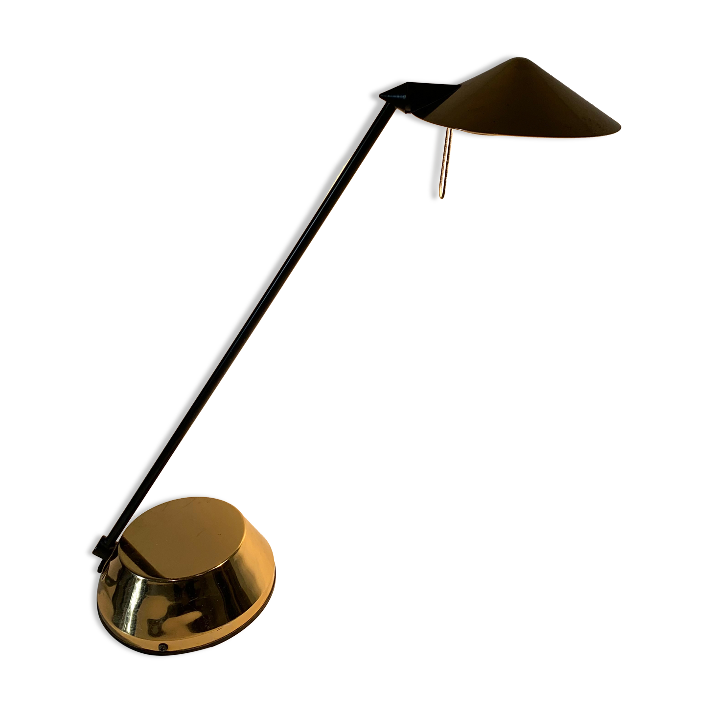Golden desk lamp