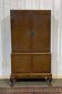 1950s English buffet bar in walnut and walnut burl.
