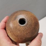Two small round vases by Aage Wurtz Denmark 1970-80s.