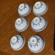 Small Chinese blue and white tea set for 6 cups and saucers.