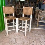 2 handmade craft stools 100cmx30cmx30cm