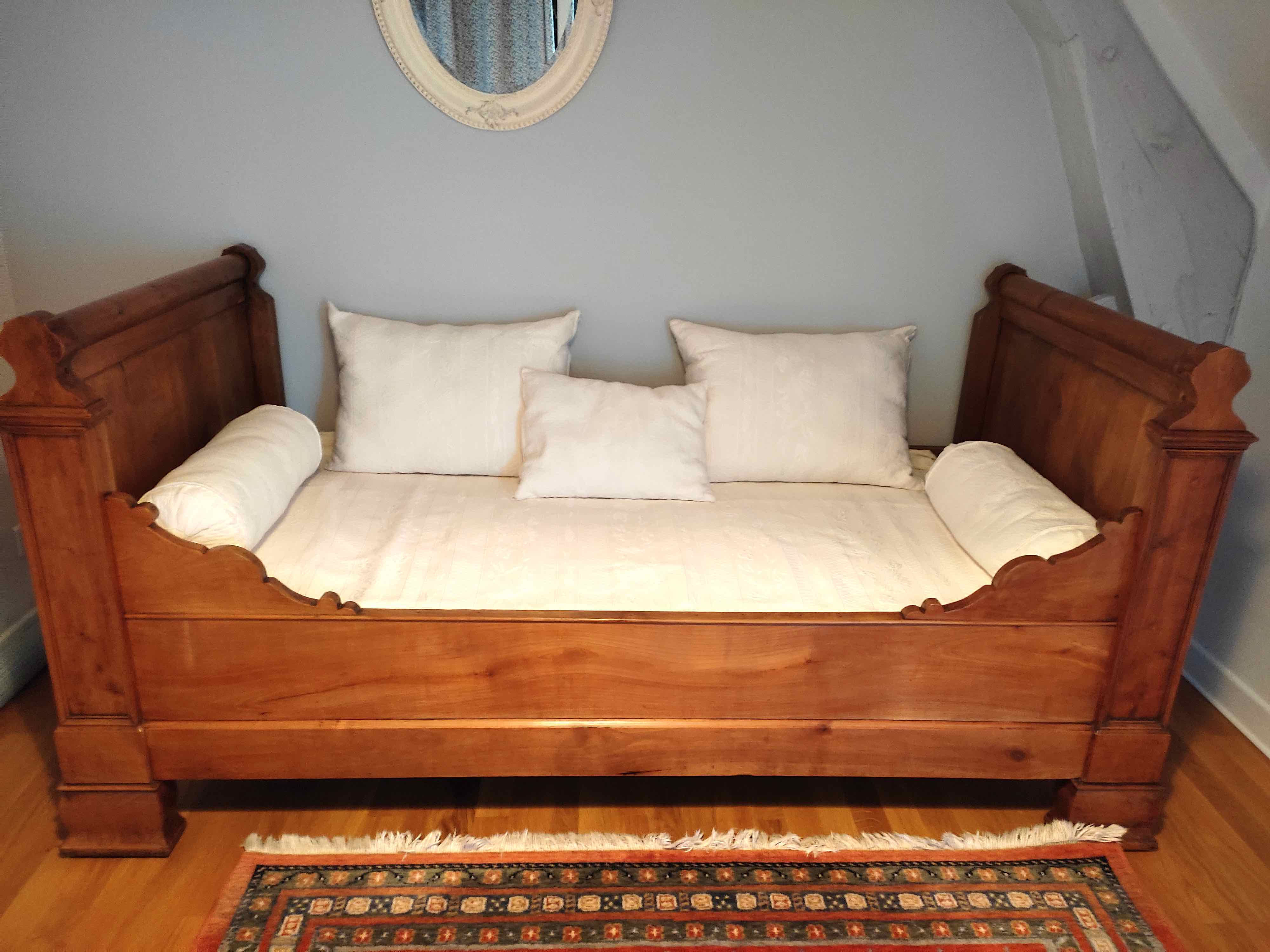 Solid cherry boat bed