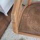 Pair of chairs in the style of antique armchairs circa 1940 - engraved seat.