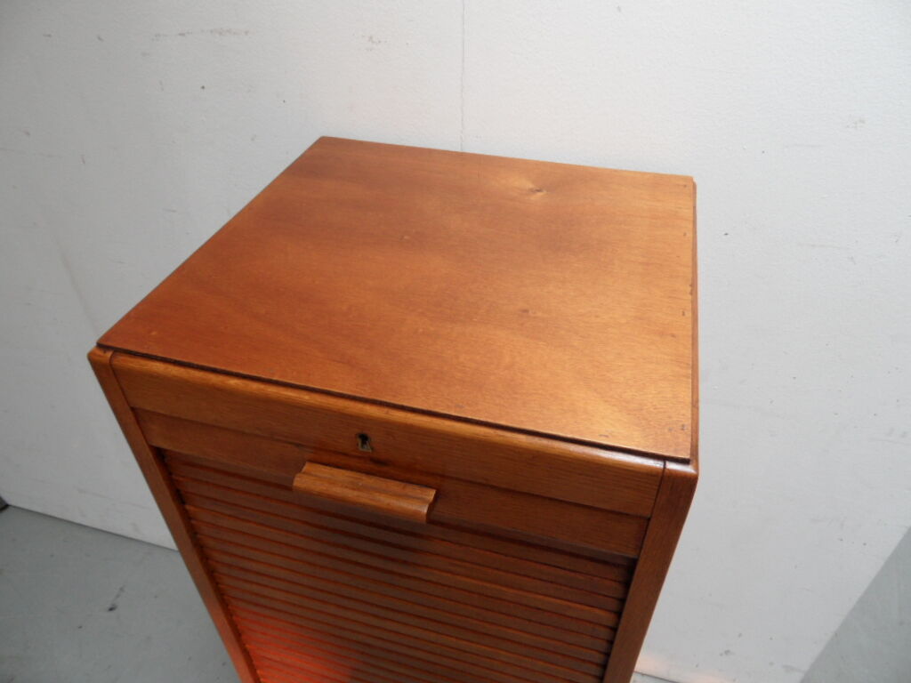 Vintage filing cabinet with roller shutter