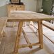 farm table and wooden benches
