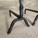 Brutalist pair of andirons