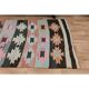Colorful Geometric Pattern Woven Kilim Runner Rug 143x234