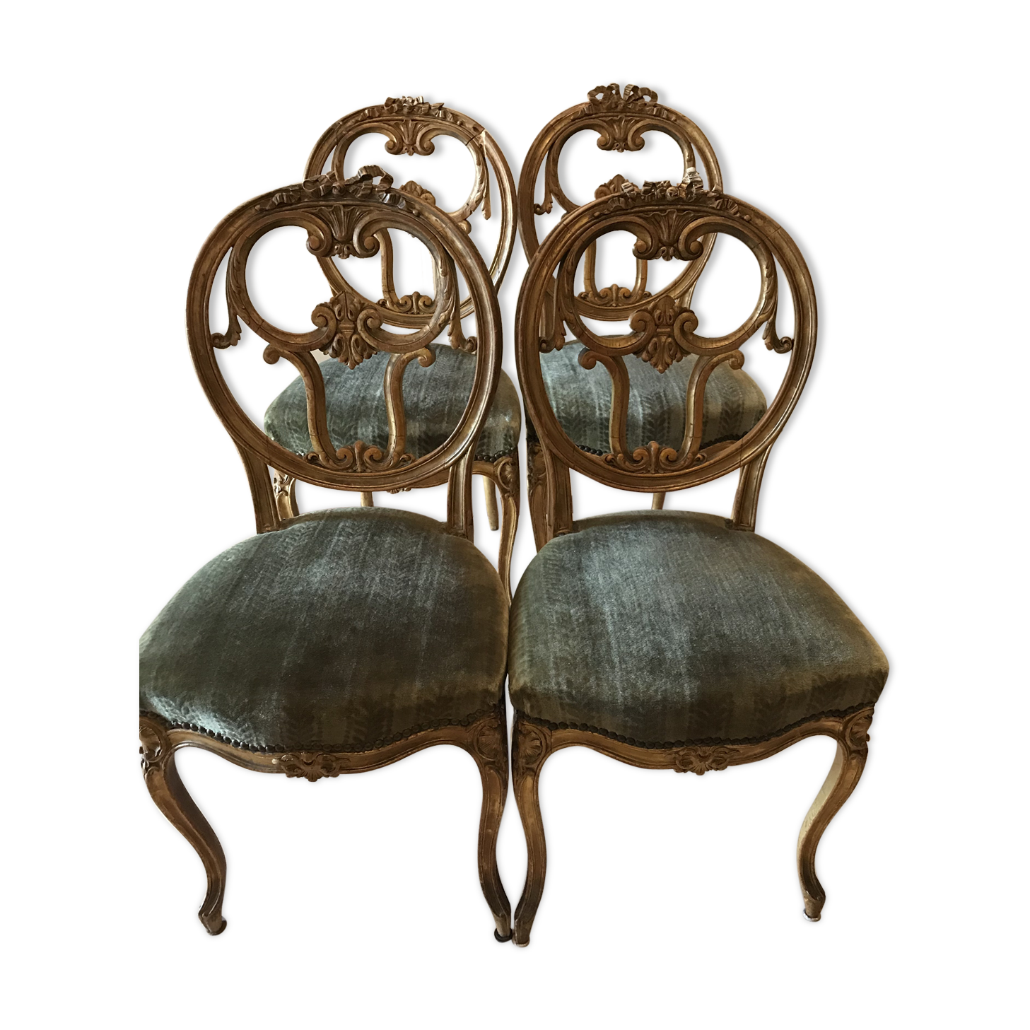 4 chairs Louis XVI