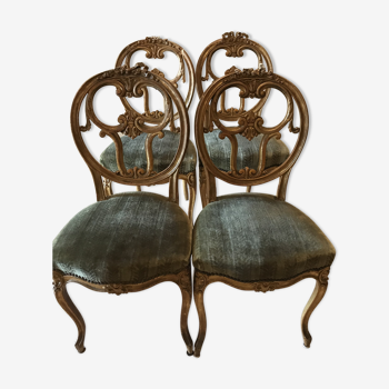 4 chairs Louis XVI