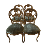 4 chaises style rococo