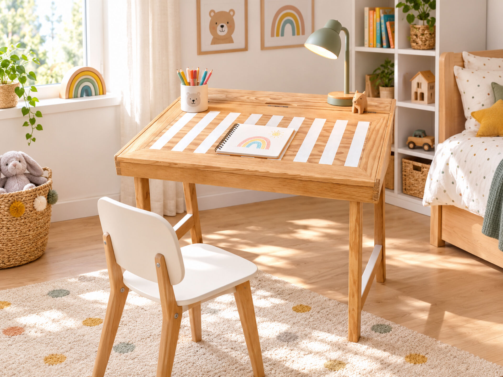 Bureau , pupitre enfant vintage