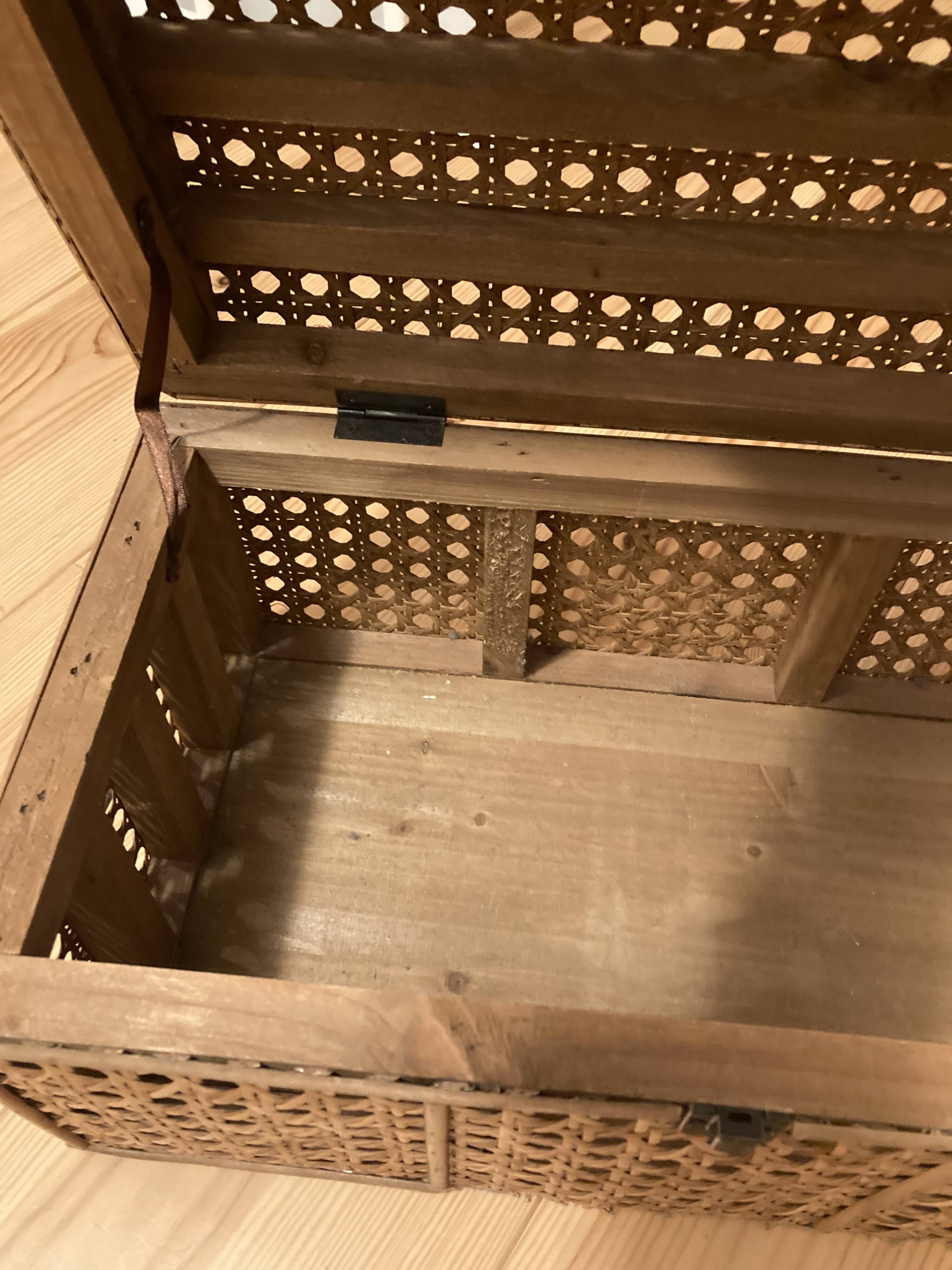Small cane chest