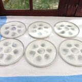 6 oyster plates Moulin des Loups