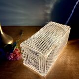 Vintage glass globe table lamp or portable lamp