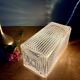 Vintage glass globe table lamp or portable lamp