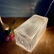 Baladeuse ou lampe à poser globe vintage en verre