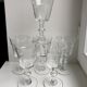 Set of 6 20s moulded glass glasses