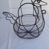 Old metal egg basket