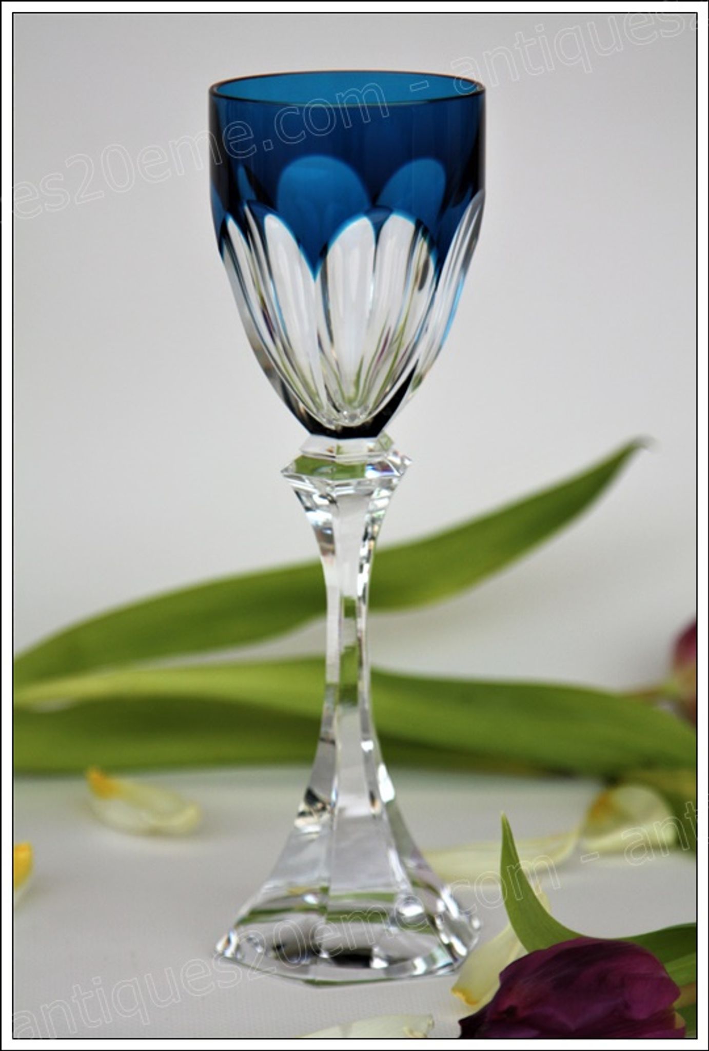 Wine glass of the Rhine (Roemer) Saint Louis Crystal model Chambord