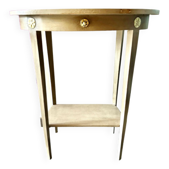 Vintage oval pedestal table