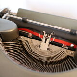 Collectible typewriter, personal Japy or P68, select grey metal model