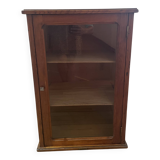 Vintage wooden display cabinet 260225