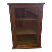 Vintage wooden display cabinet 260225