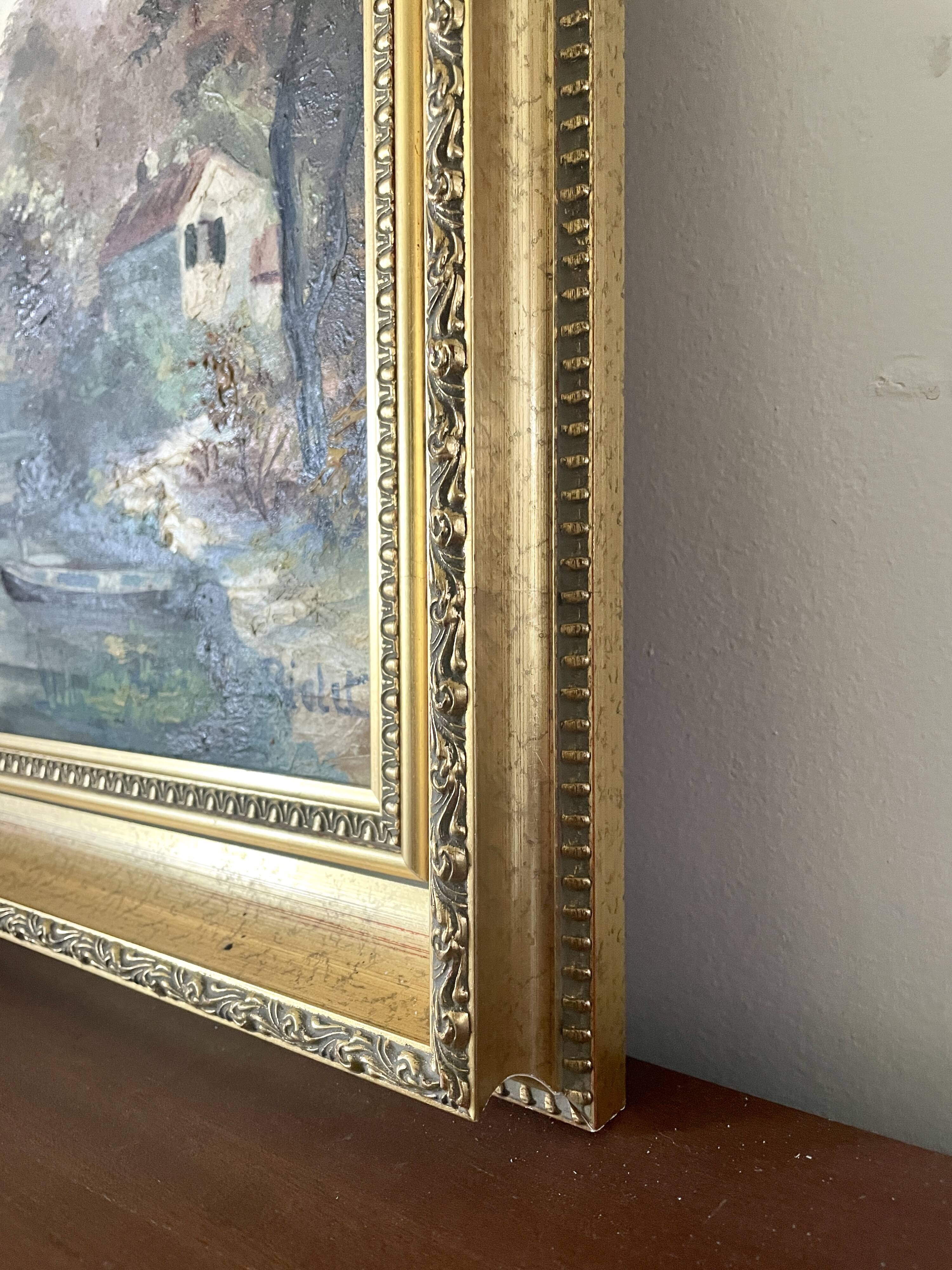 Diptyque oils on canvas signed Rialet