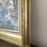 Diptych of oils on canvas signed Rialet