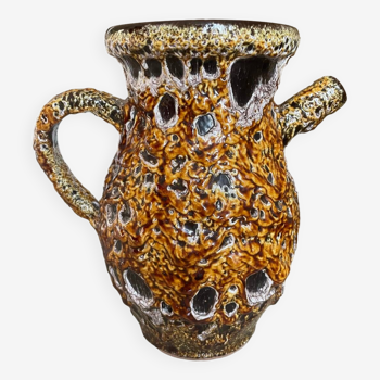 Honey Enamel Pitcher Vase