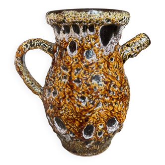 Honey Enamel Pitcher Vase