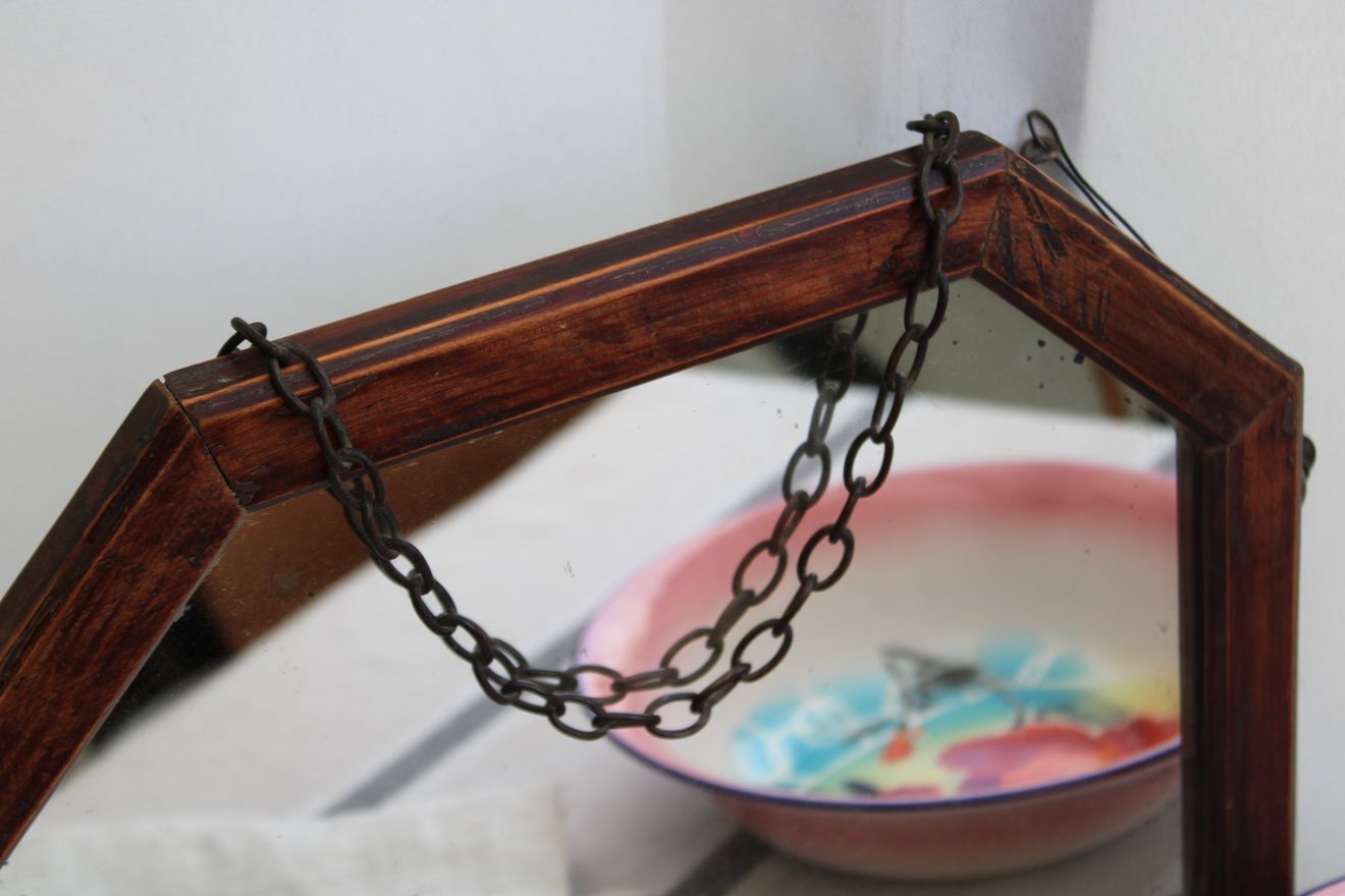 Wooden mirror