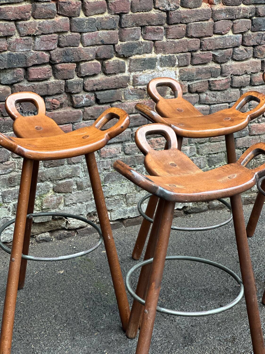 Set of 6 'Marbella' stools
