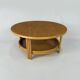 Table basse vintage en bambou et rotin, années 1970