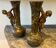 Pair of vases in spelter. Signed JF MOREAU AROUND 1900.