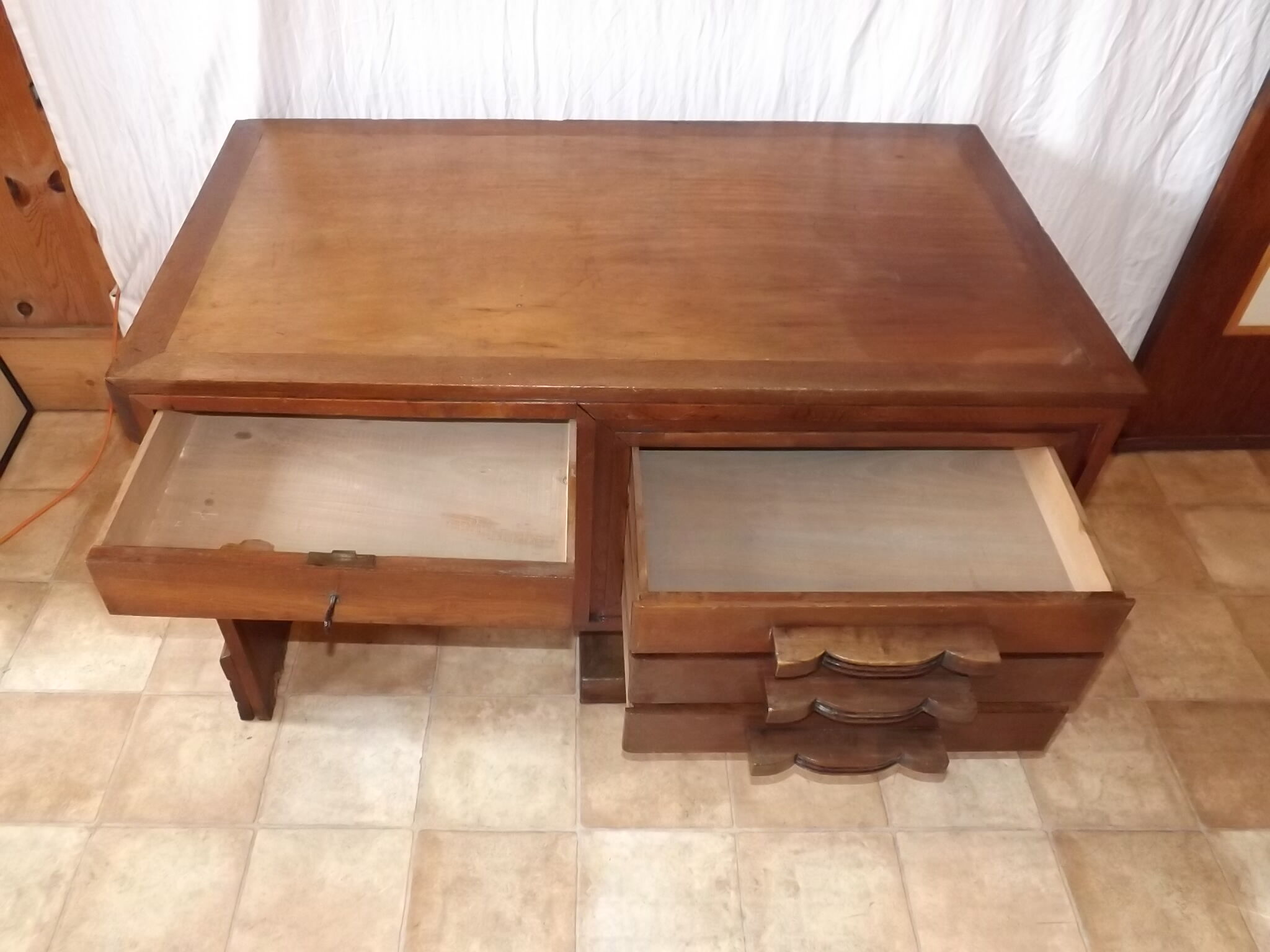 Desk oak art deco 1940