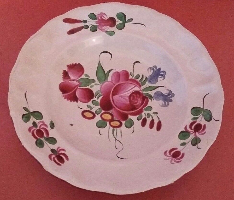 Assiette creuse Faïence de Lunéville XIXème