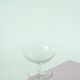 Set of 4 engraved crystal champagne glasses, arabesque motifs, 1950