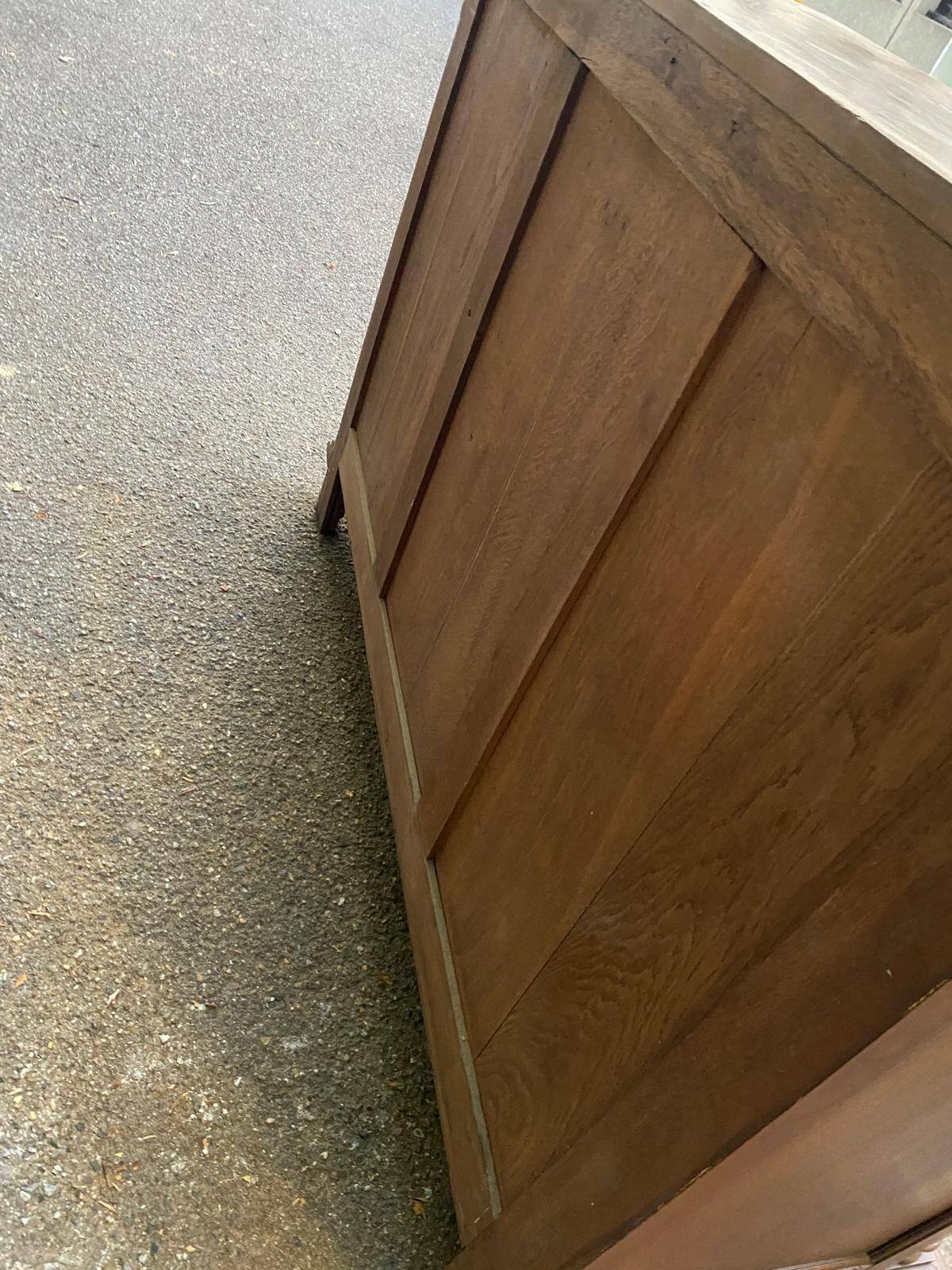 Henri II sideboard in carved wood, 1930.