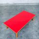 Mid-Century Red Coffee Table, Belgium, 1950s