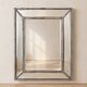 Miroir vintage en métal à parcloses – 5 glaces biseautées